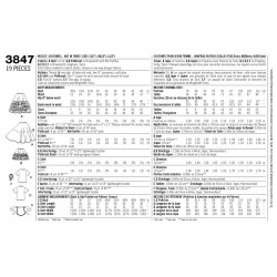 Kostume servetrice, voksen Snitmønster simplicity 3847