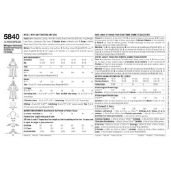 Kostume, kappe, kåbe  og tunika voksne snitmønstre simplicity 5840