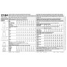 Nederdel  6 varianter snitmønster simplicity 2184