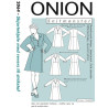 Skjortekjole m/revers  onion snitmønster
