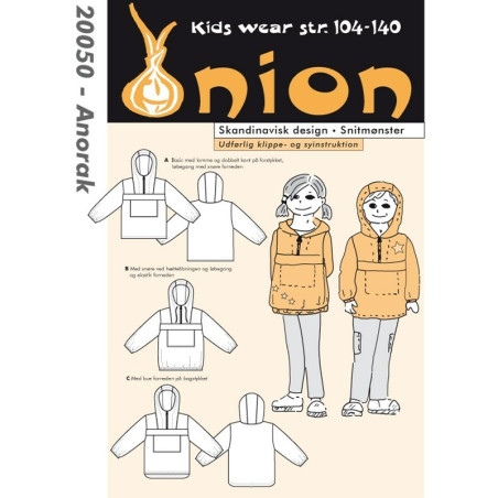 Anorak Onion snitmønster 20050