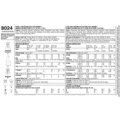 Dåbskjole og dåbs dragt Simplicity snitmønster 8024 A