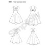 Sommerkjole med åben ryg også plusmode  Simplicity snitmønster 8051