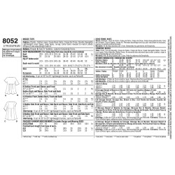 Tunika Simplicity snitmønster 8052 A