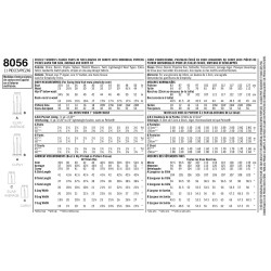 Bukser AmazingFit  også plusmode Simplicity snitmønster 8056