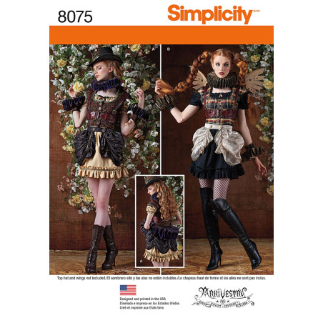 Kostume voksen Steampunk Feer Simplicity snitmønster 8075