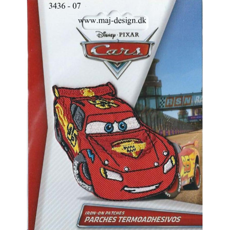 Cars McQueen Broderet Strygemærke