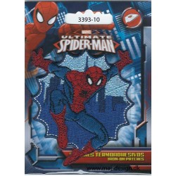 Spider-man Ø 7 cm Broderet Strygemærke