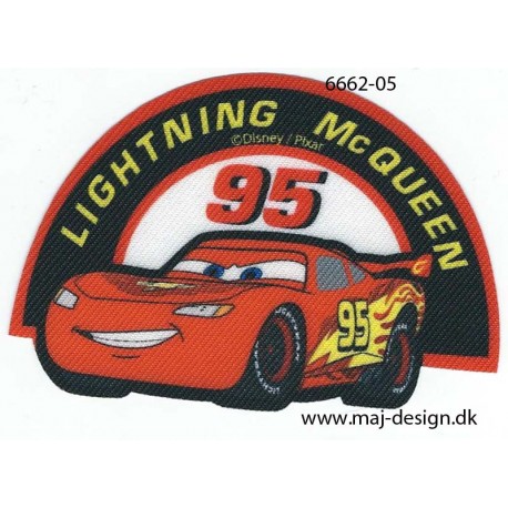 Cars Lightning McQueen Printet strygemærke 10x7 cm