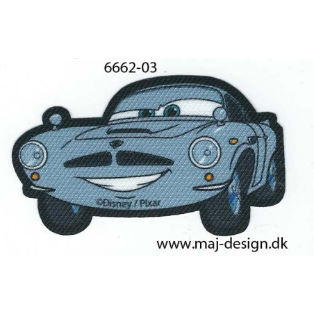 Cars Printet strygemærke 7,5x4 cm
