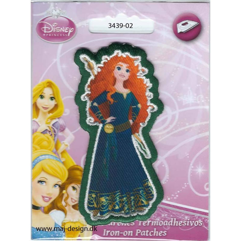 Prinsesse Modig Broderet strygemærke 9x4,5 cm Prinsesse Modig Broderet strygemærke 9x4,5 cm