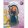 Prinsesse Modig Broderet strygemærke 9x4,5 cm