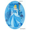 Disney prinsesse  Askepot Printet strygelap oval 11x8 cm