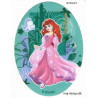 Disney prinsesse  Ariel Printet strygelap oval 11x8 cm