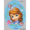 Prinsesse Sofia d. første Printet strygelap 11x8 cm oval