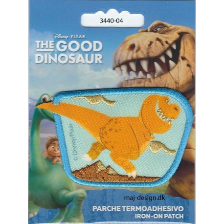 Den gode dinosaur Butch Broderet strygemærke 8x5 cm