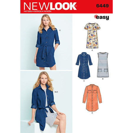 Skjortekjole New look snitmønster easy