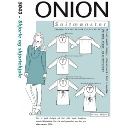 Skjorte og skjortekjole Onion snitmønster