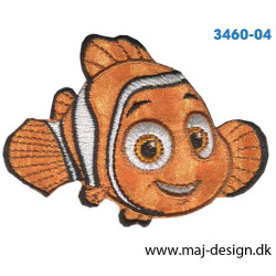 Nemo broderet strygemærke 5 cm. 