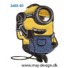Minions med telefon 7x4,5 cm. 