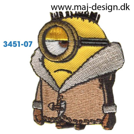 Minion med jakke 6x5 cm. 