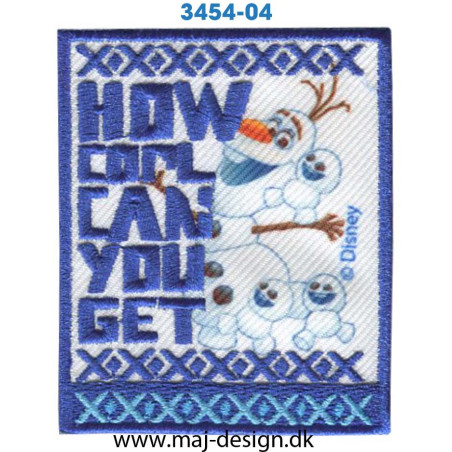 Frozen Olaf 7x6 cm. 