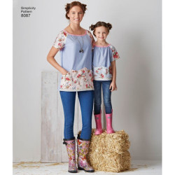 Kjole/tunika voksen/barn snitmønster