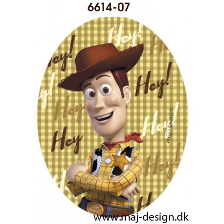 Toy Story Woody Hey printet strygelapper 11x8 cm