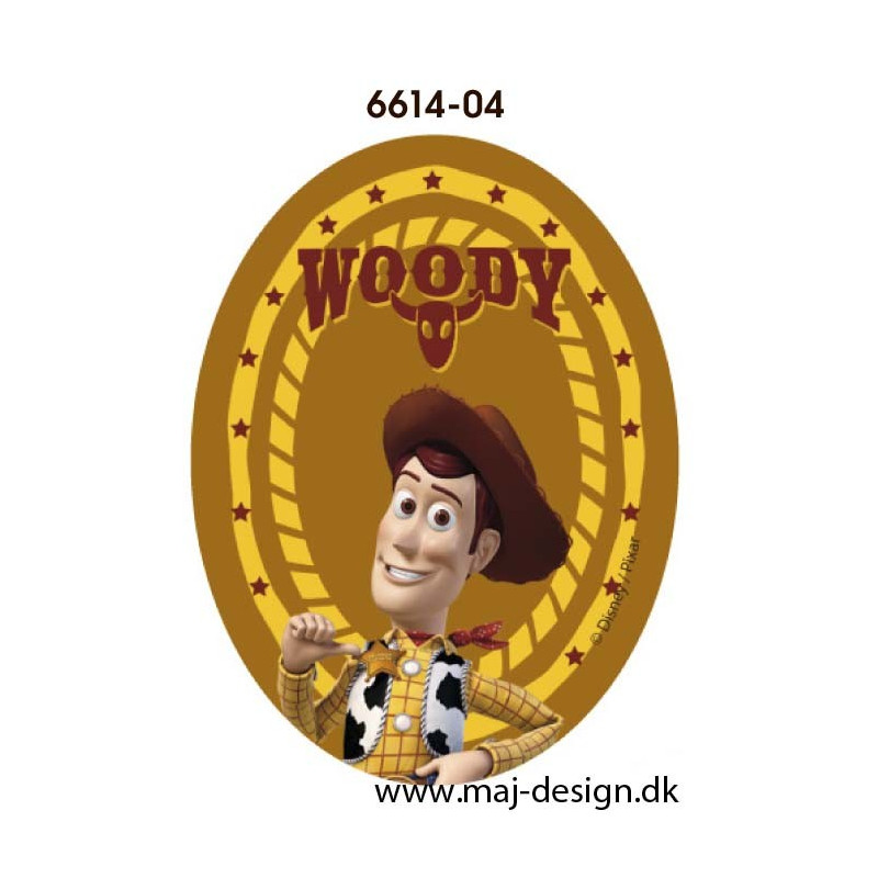 Toy Story Woody printet strygelapper 11x8 cm