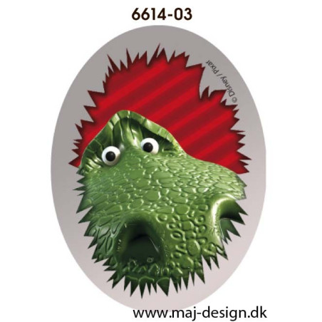 Toy Story Rex printet strygelapper 11x8 cm