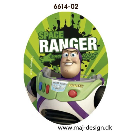 Toy Story Buzz printet strygelapper 11x8 cm