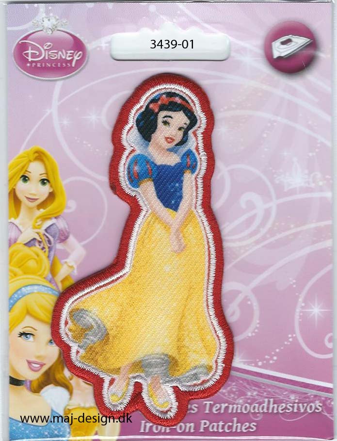Snehvide Disney prinsesse broderet strygemærke, 3439-01