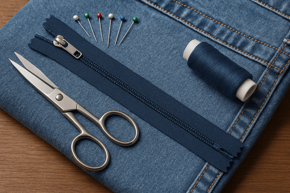 Skift lynlås i dine bukser uden besvær